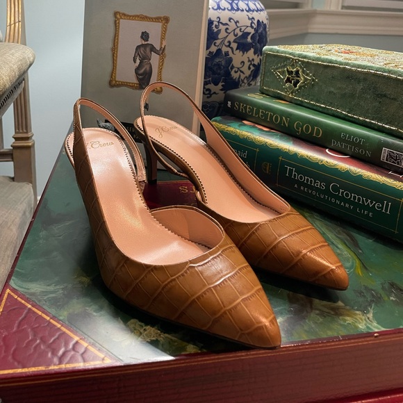 Colette d’Orsay Pumps Crocodile Embossed Leather SOLD OUT - Picture 4 of 14